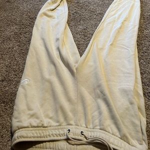 used like new, cream, Nike joggers